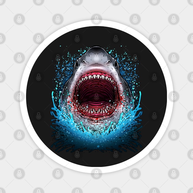 Great White Shark Magnet by BDAZ